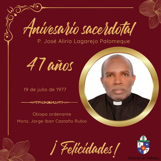 Aniversario sacerdotal P. José Alirio Lagarejo