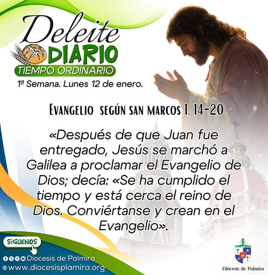 Deleite diario 1° semana. Lunes 12 de enero